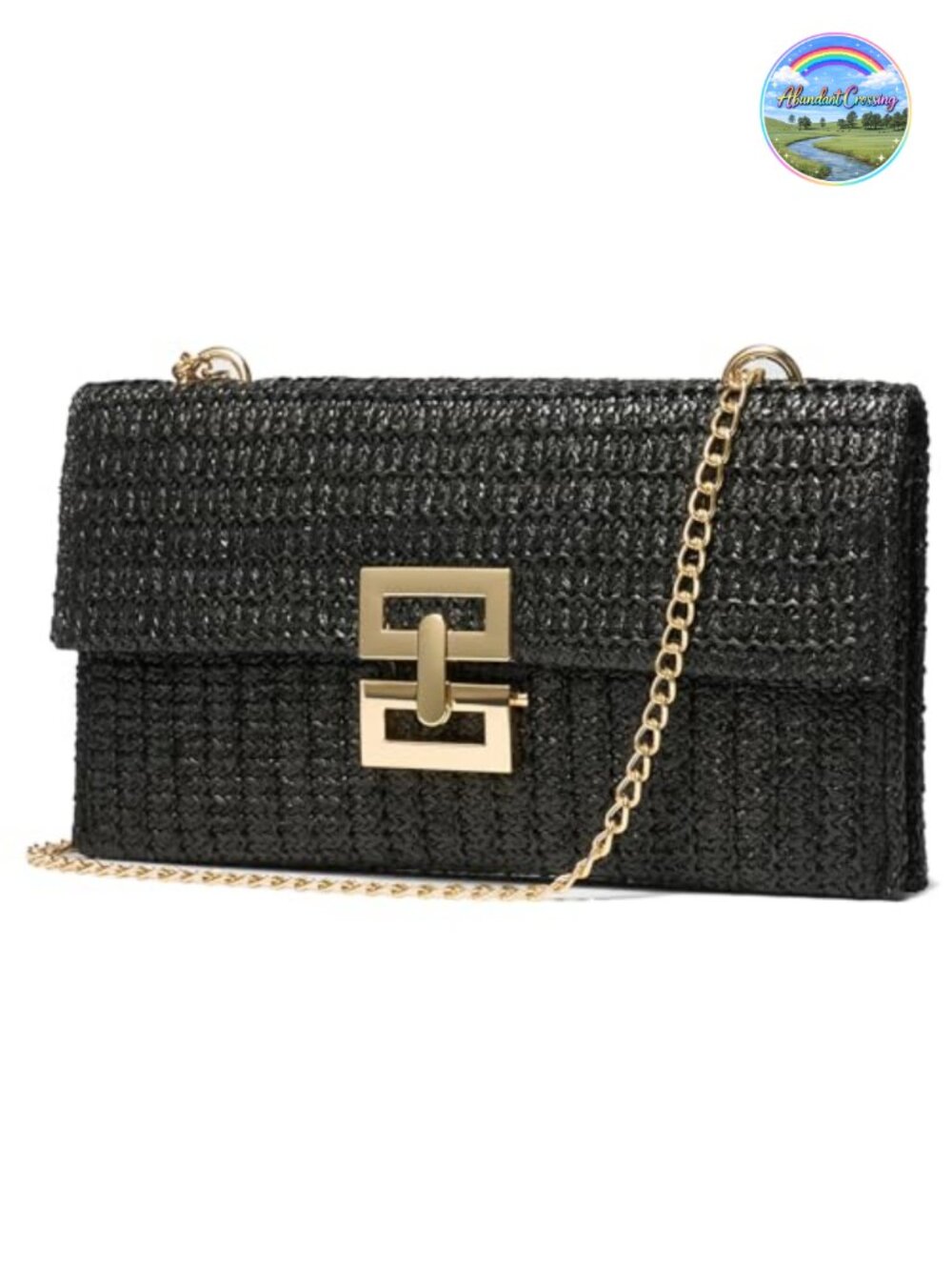 Raffia Straw Clutch Purses Women Woven Handbags Summer Beach Crossbody Bag